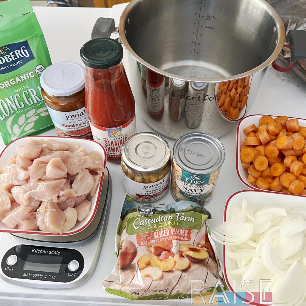 Gluten Free Stew Ingredients Ready to Cook by The Allergy Chef