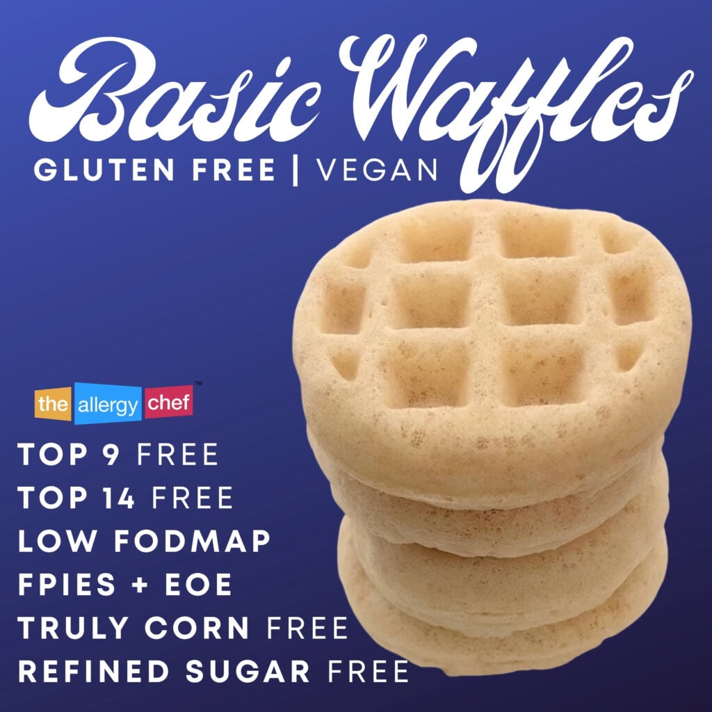 Gluten Free Waffle Recipe No Milk by The Allergy Chef (Top 9 Free, Vegan)