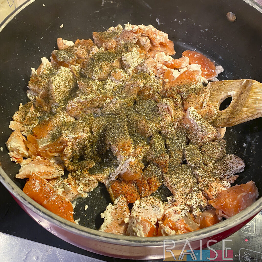 Spices Added to Salmon by The Allergy Chef