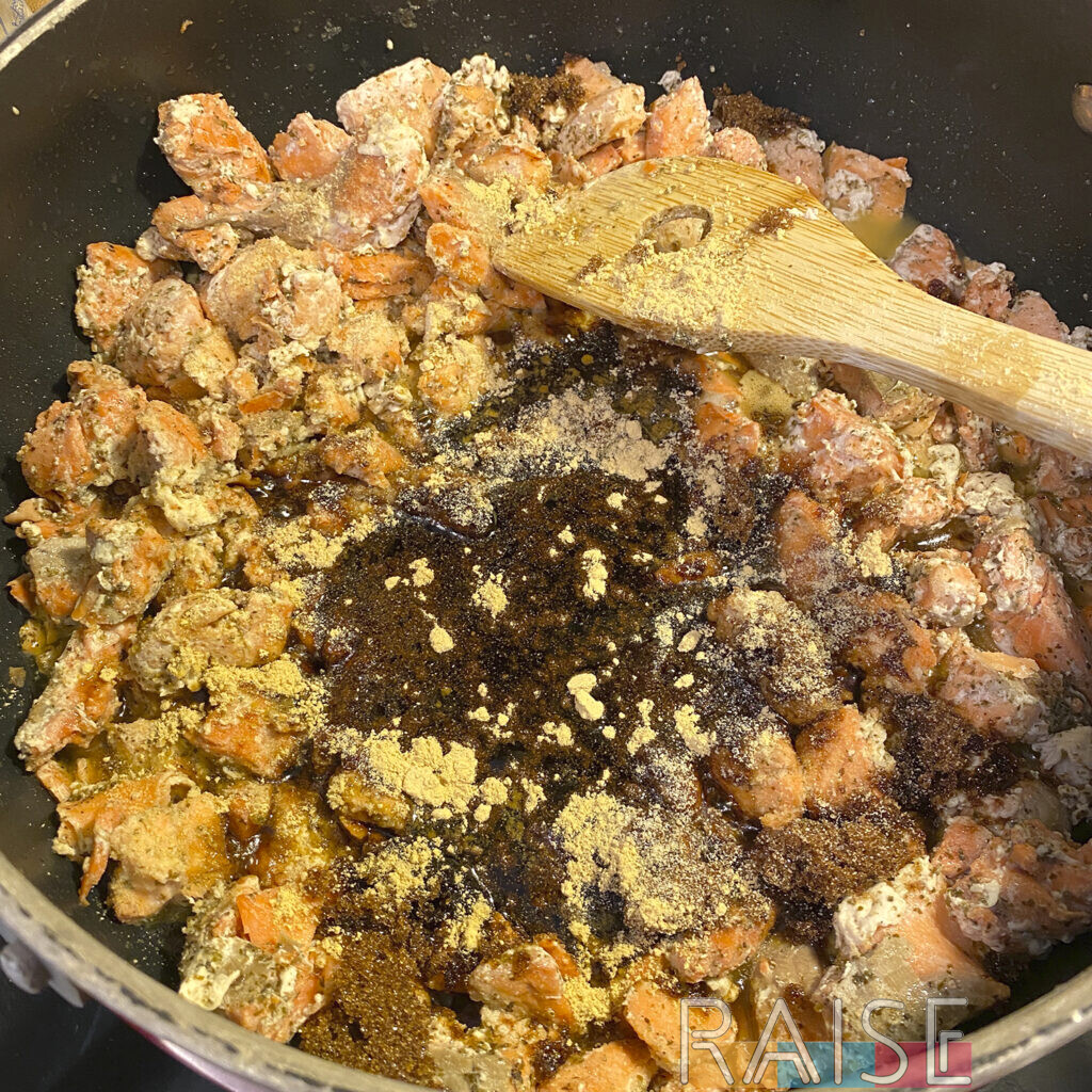 Sugar Added to Salmon Pan by The Allergy Chef