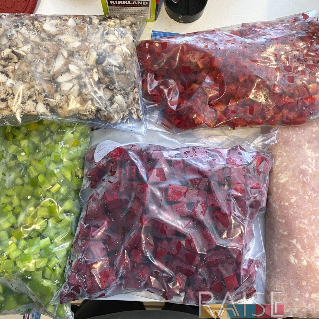 Vegetables Prepped for Gluten Free Chili by The Allergy Chef
