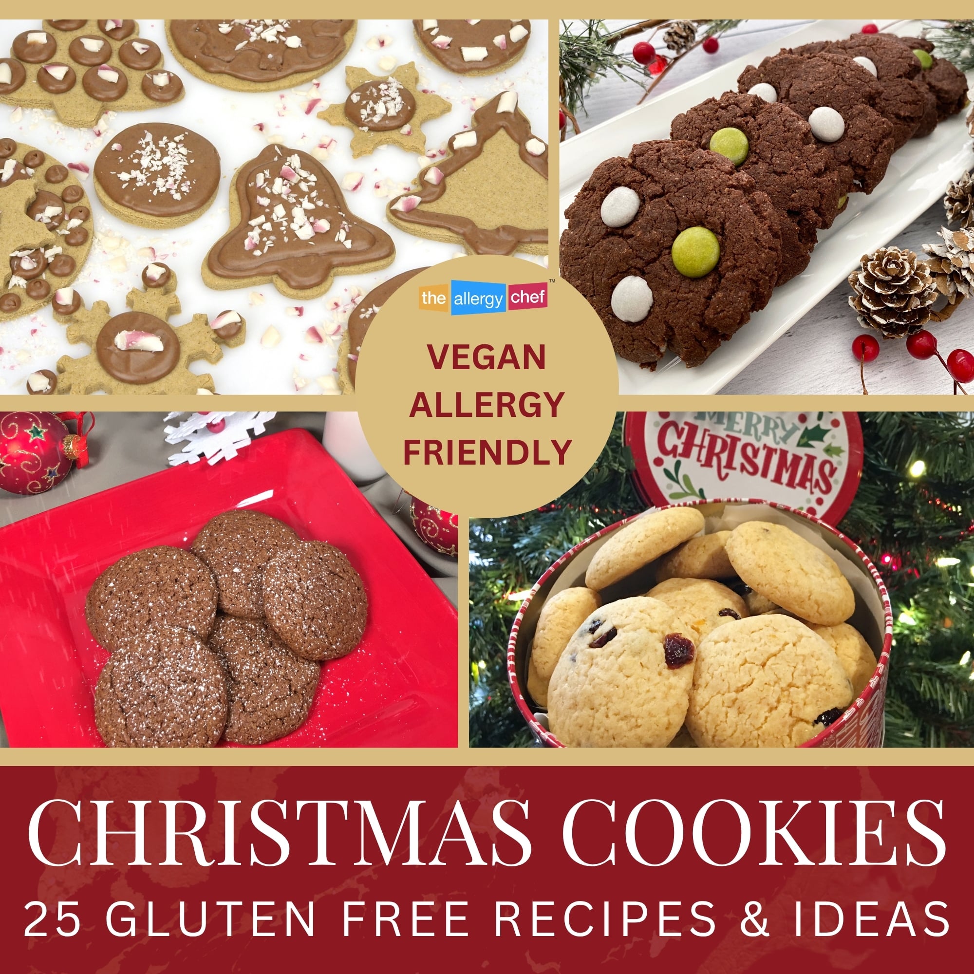 25 Gluten Free Christmas Cookies Recipes and Cookie Tips by The Allergy Chef