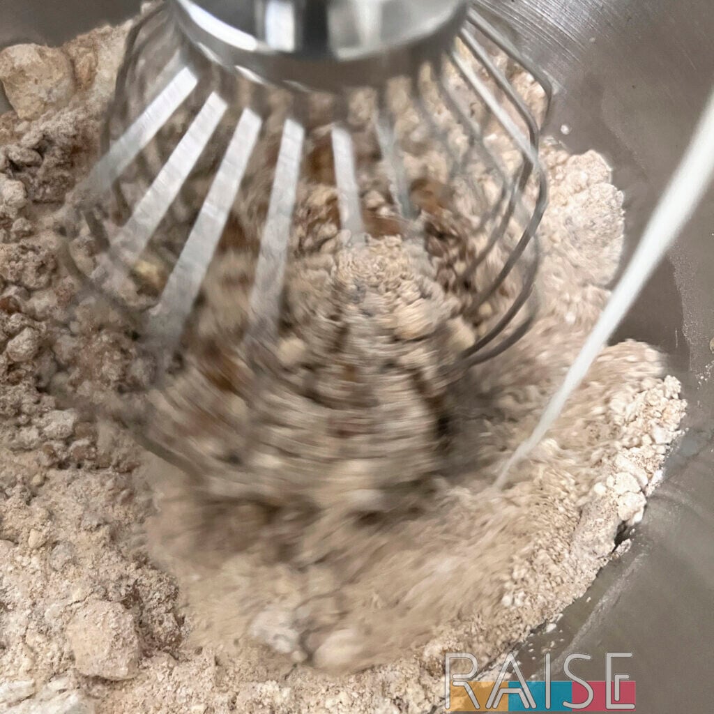 Adding Milk to Mixing Bowl by The Allergy Chef