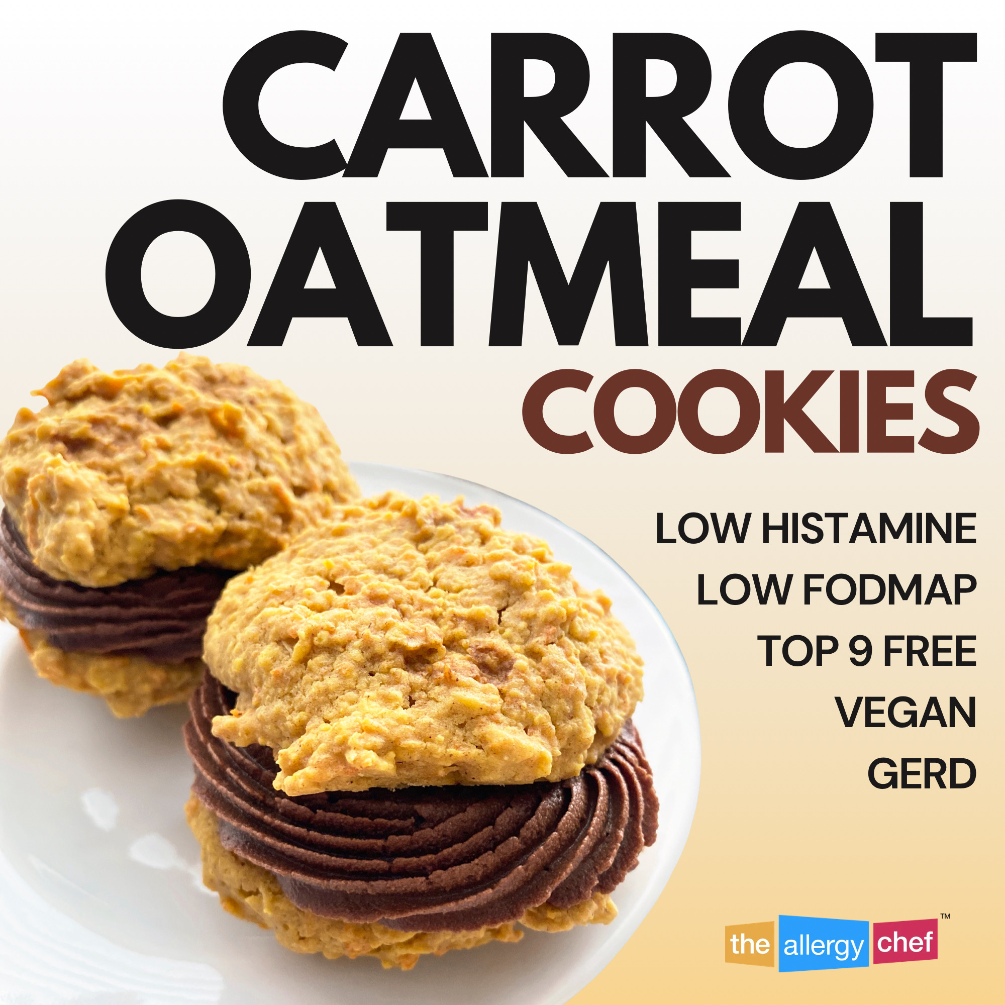 Carrot Oatmeal Cookies Recipe by The Allergy Chef (Vegan, Top 9 Free)