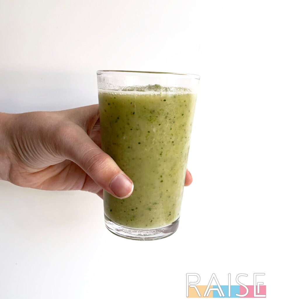 Dairy Free Smoothie Made with Frozen Zucchini by The Allergy Chef