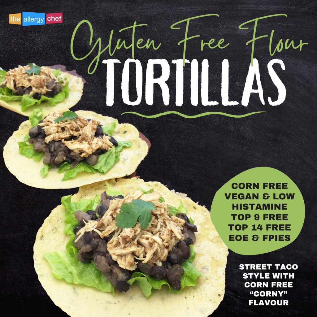 Easy Gluten Free Flour Tortilla Recipe by The Allergy Chef (Top 9 Free, Vegan)
