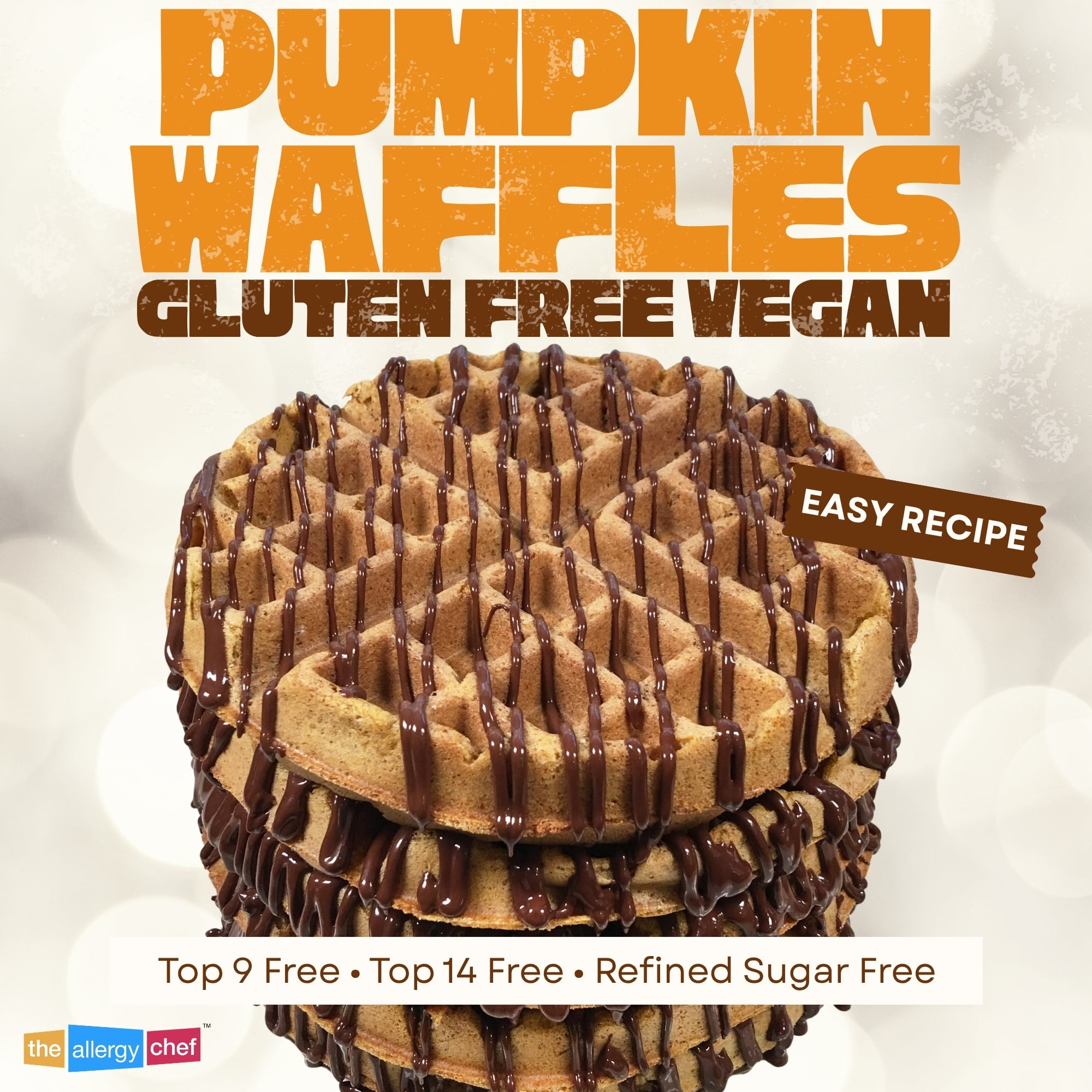 Easy Gluten Free Pumpkin Waffles Recipe by The Allergy Chef (Vegan, Top 9 Free)