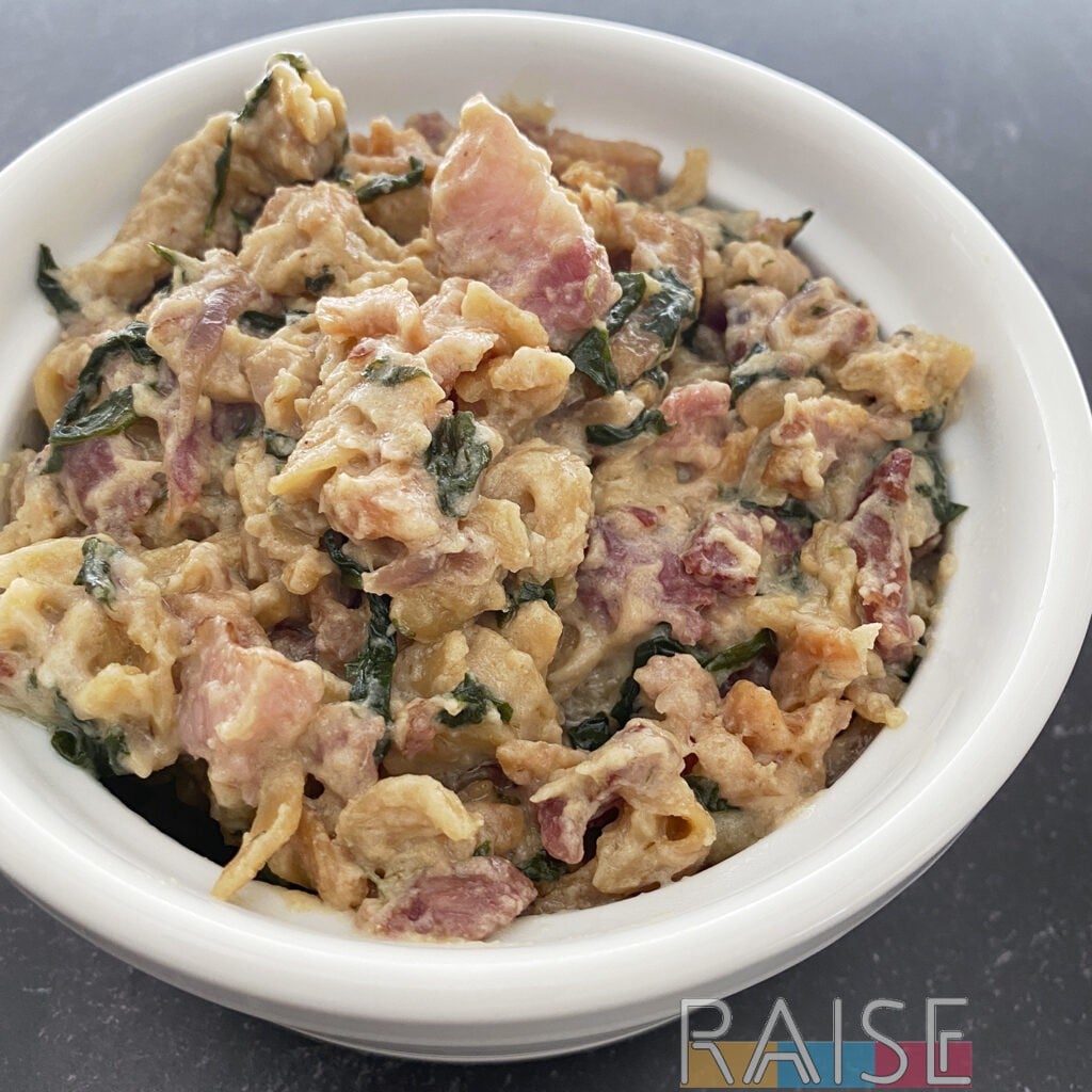 Honey Mustard Bacon Pasta Recipe by The Allergy Chef (Gluten Free, Top 9 Free)