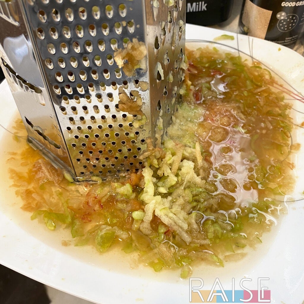 Organic Shredded Apples on Plate by The Allergy Chef