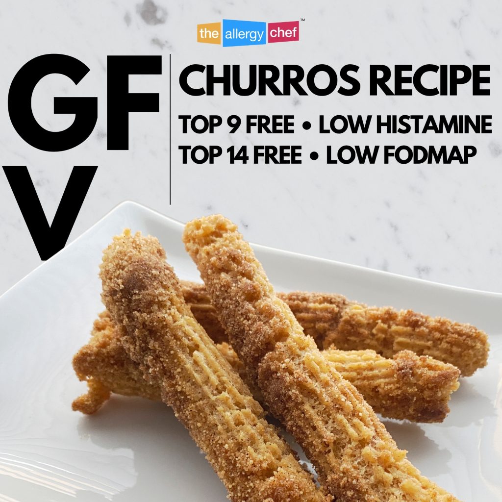 Vegan Churros Recipe by The Allergy Chef (Gluten Free, Egg Free, Top 9 Free)